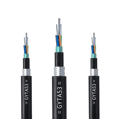 Underground Fibre Optical Direct Buried Cable Armoured GYTA53 12 24 48 Cores