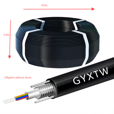 空中装甲型屋外用GYXTw 1km 価格 g652d シングルモード 12コア光ファイバーケーブル