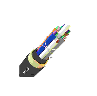 ADSS-100m-24 Aerial ADSS Fiber Optic Cable With Single PE Jacket