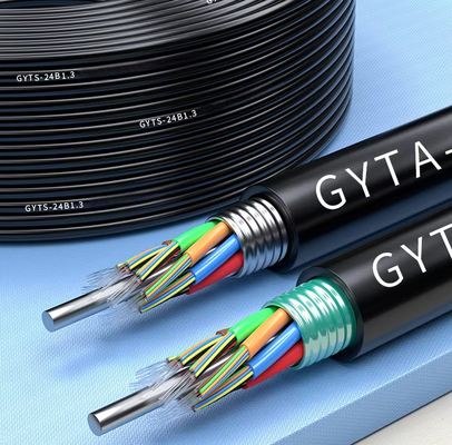 Outdoor Duct GYTA Gyts Armored Fiber Cable 12 24 48 72 96 Core