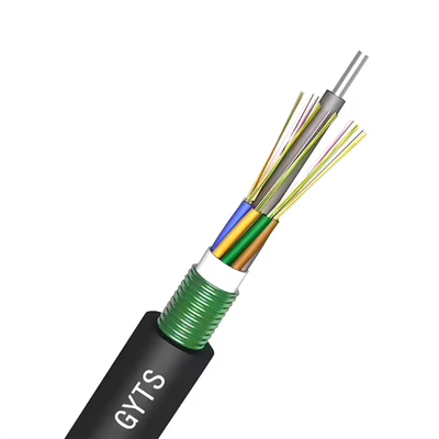 GYTS fiber optik kablo 4-144 çekirdekli tek zırhlı çelik bant kanal ve anten
