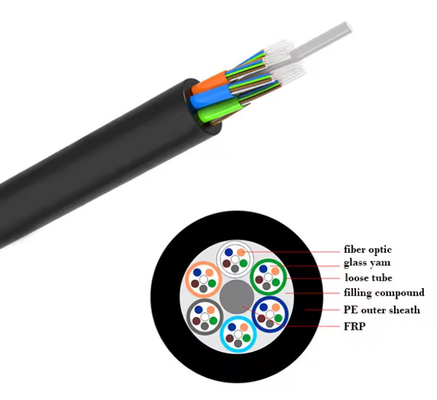 GYFTY outdoor optical fiber 4 12 cores GYFTY communications cable non-armored