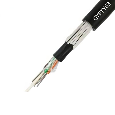 Kabel Serat Optik Anti Rodent GYFTY63 24 Core 48core Kabel Serat Optik Anti Rodent Overhead Outdoor Fiber Optica