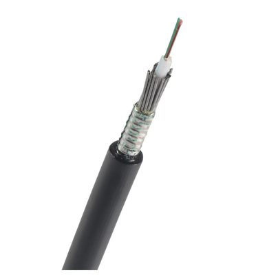Anti Rodent Underwater Fiber Optic Cable Outdoor GYXTS 4 Core 8 Core 12 Core Single Mode Fiber Optic Cable