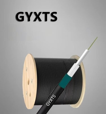 Anti Rodent Fiber Optic Cable 12 Cores GYXTS Steel Wires Surround Underwater