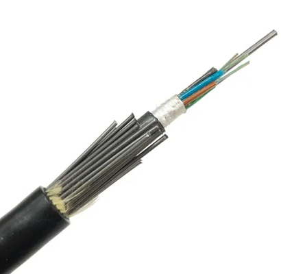 Przeciwko gryzoniom GYTA33 Kabel optyczny z włókna włókienniczego w ruchomej rurze 72 rdzenia 96 rdzenia 144C Kabel włókienniczy zewnętrzny G652D SM Kabel podwodny
