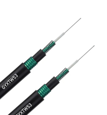 Kabel światłowodowy zewnętrzny jednowarunkowy GYXTW53 G652D SM Podwójny opancerzony centralny przewód luźny Kabel światłowodowy przeciw gryzoniom